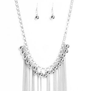 Sliver neaklace sliver blue braclet